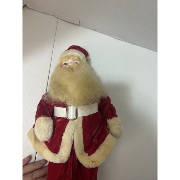 Vintage Harold Gale Christmas Santa Claus Doll Red Velvet Suit 16\